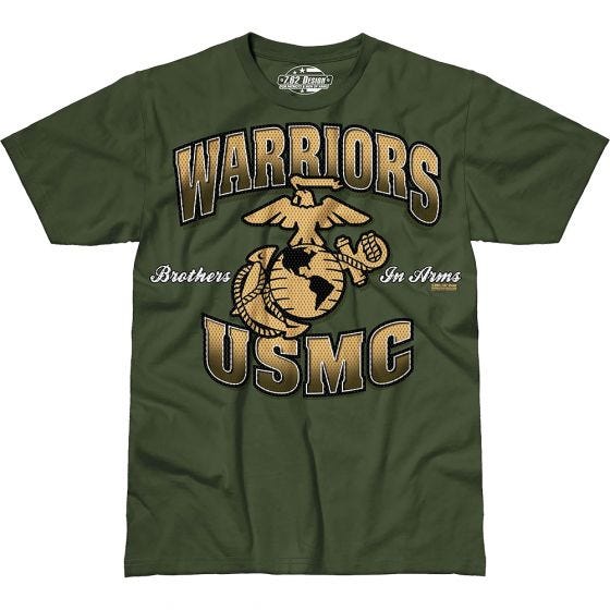 Koszulka T-shirt 7.62 Design USMC Warriors Military Green