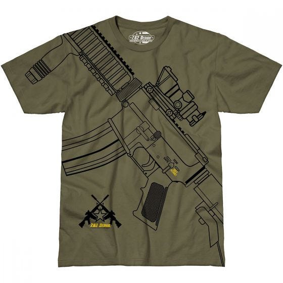 Koszulka T-shirt 7.62 Design Get Some Military Green