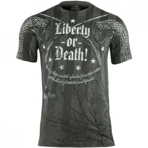 Koszulka T-shirt 7.62 Design Liberty or Death Charcoal