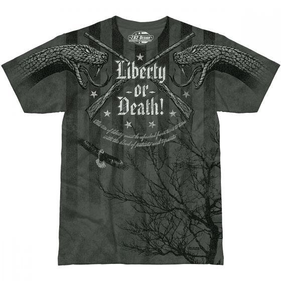 Koszulka T-shirt 7.62 Design Liberty or Death Charcoal