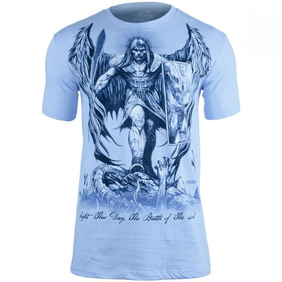 Koszulka T-shirt 7.62 Design St Michael Fight This Day Light Blue