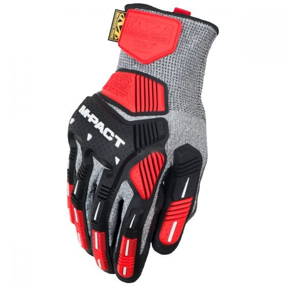 Rękawice Taktyczne Mechanix Wear M-Pact Knit CR5A5 Szaro-Czarne