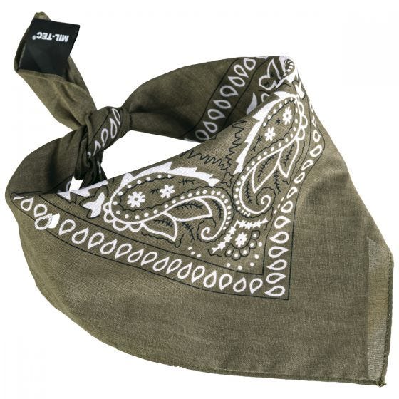 Chusta Mil-Tec Western Bandana Olive Drab