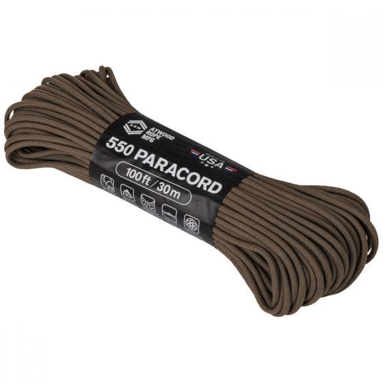 Linka Atwood Rope 100ft 550 Brązowa