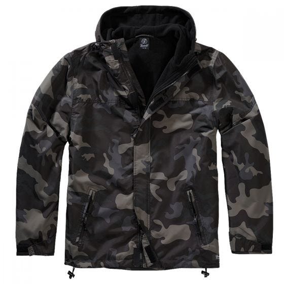 Kurtka Brandit Windbreaker Front Zip Dark Camo