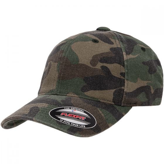 Czapka Flexfit Garment Washed Camo Woodland