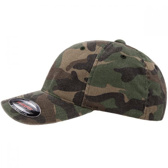 Czapka Flexfit Garment Washed Camo Woodland