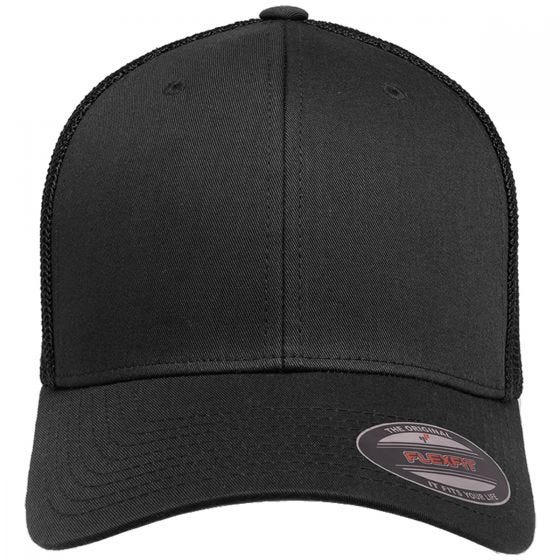 Czapka Flexfit Mesh Trucker Czarna