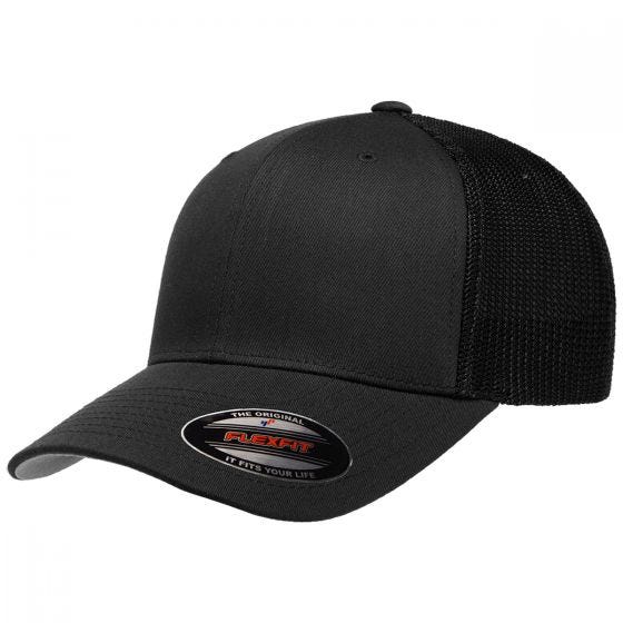 Czapka Flexfit Mesh Trucker Czarna