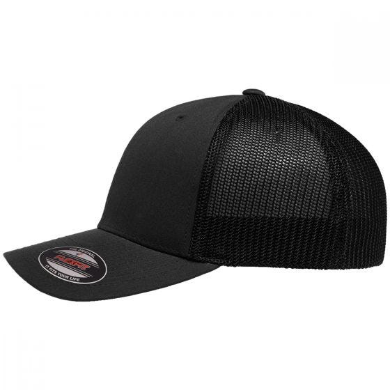 Czapka Flexfit Mesh Trucker Czarna