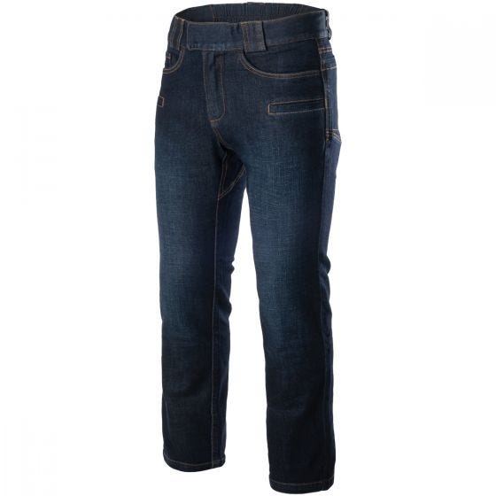 Spodnie Helikon Greyman Tactical Jeans Slim Denim Mid Dark Blue