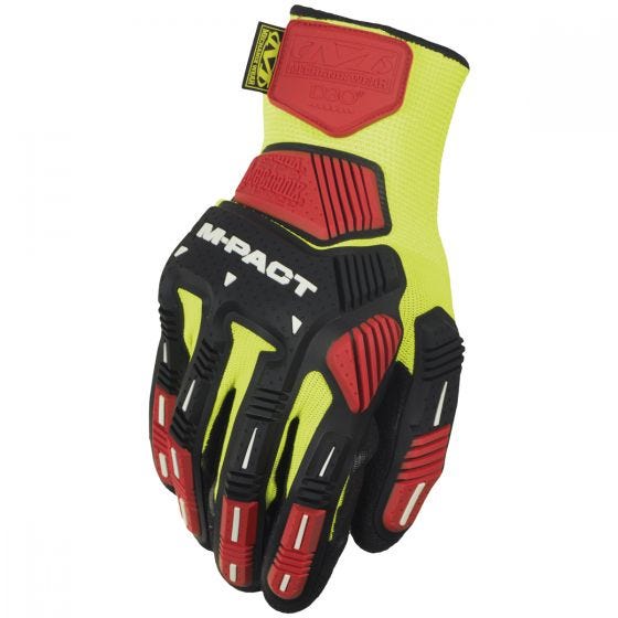 Rękawice Taktyczne Mechanix Wear The Safety M-Pact Knit CR3A3 Hi-Viz Yellow