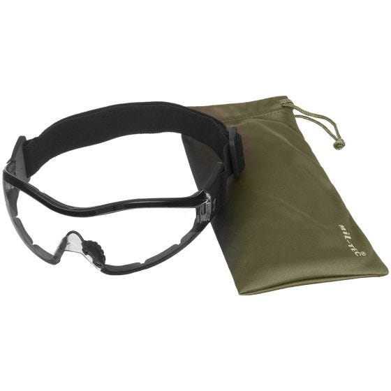 Gogle Ochronne Mil-Tec Commando Para - Clear