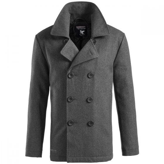 Płaszcz Surplus Pea Coat Grafitowy