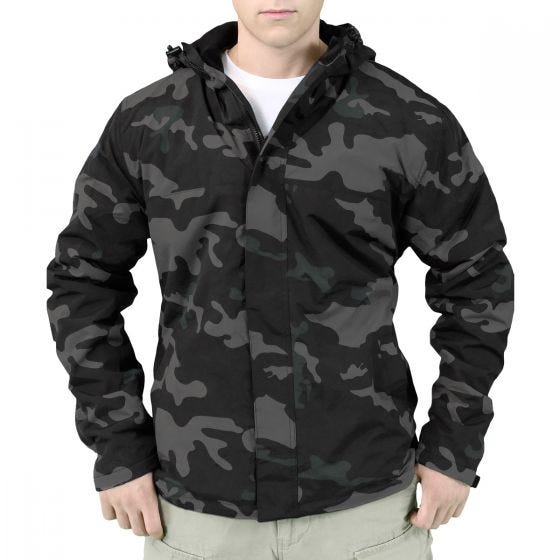 Kurtka Surplus Windbreaker Zipper Black Camo