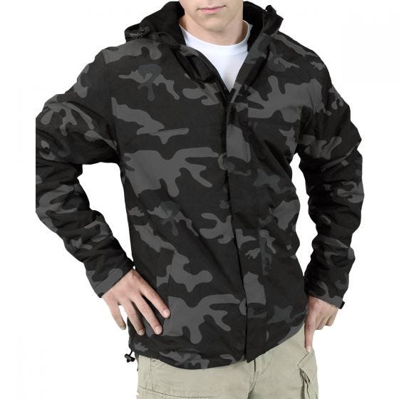 Kurtka Surplus Windbreaker Zipper Black Camo