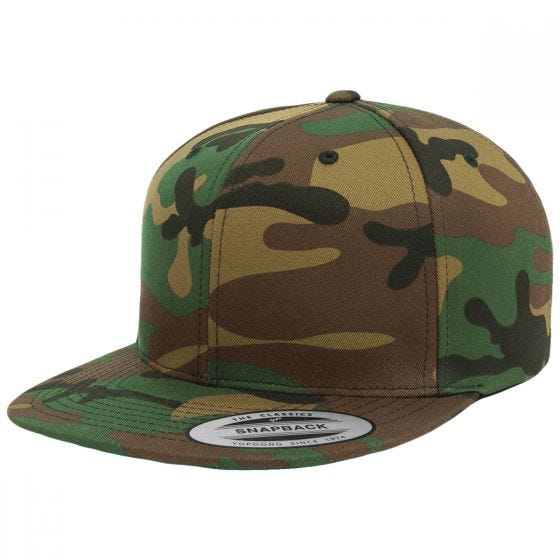 Czapka z Prostym Daszkiem YP Camo Classic Woodland