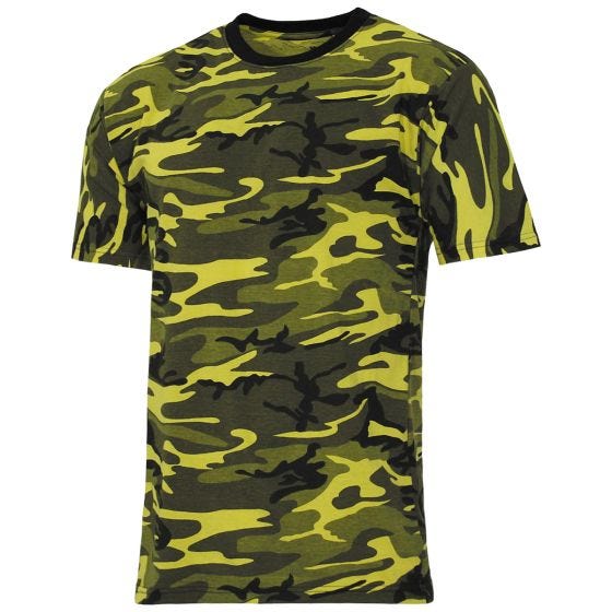 Koszulka T-shirt MFH US Streetstyle - Yellow Camo