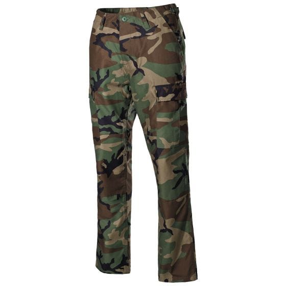 Spodnie MFH US BDU Reinforced - Woodland