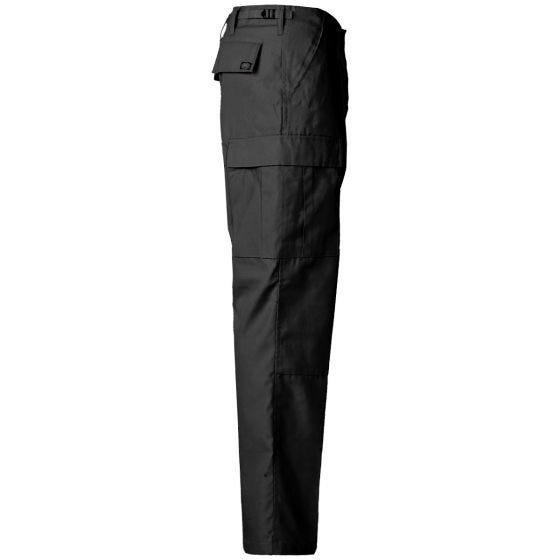 Spodnie MFH US BDU Reinforced - Czarne