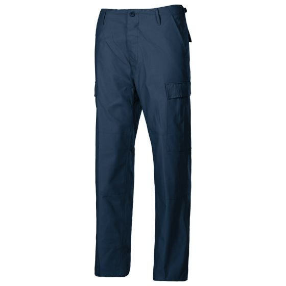 Spodnie MFH US BDU Reinforced - Niebieskie