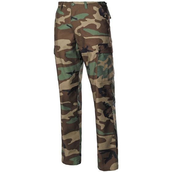 Spodnie MFH US BDU Combat - Woodland