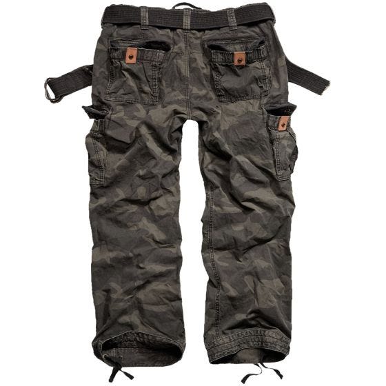 Spodnie Surplus Premium Vintage Black Camo