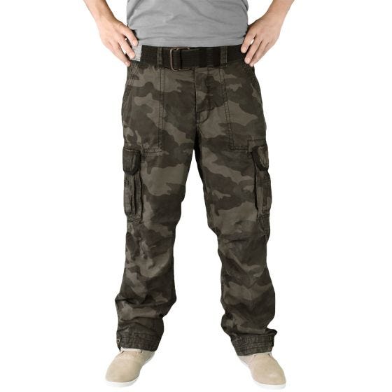 Spodnie Surplus Premium Vintage Black Camo