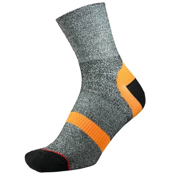 Skarpety 1000 Mile Approach Reprave Double Layer Charcoal Marl/Pomarańczowe