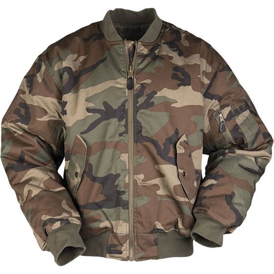 Kurtka Flek Mil-Tec MA-1 Woodland
