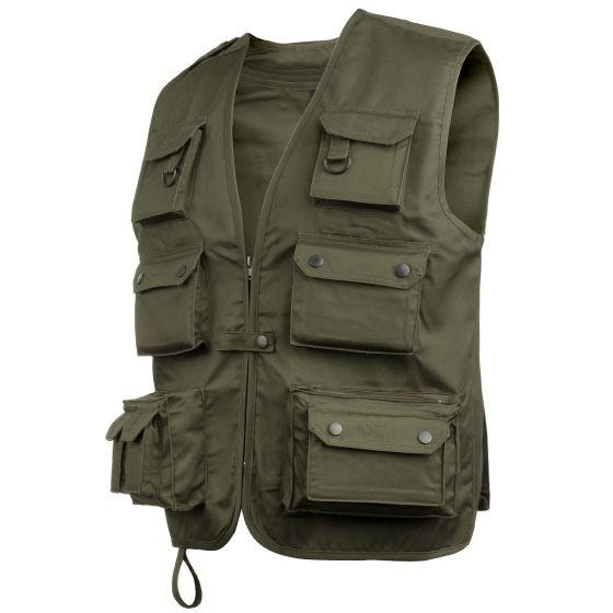 Kamizelka Wędkarska Mil-Tec Fishing Oliwkowa