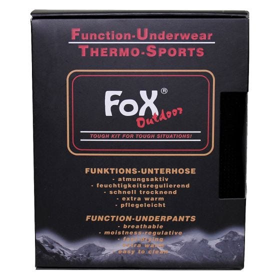 Getry Termoaktywne Fox Outdoor Thermo-Functional Czarne
