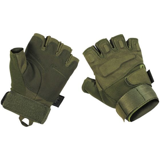 Rękawice Taktyczne MFH Protect bez Palców OD Green