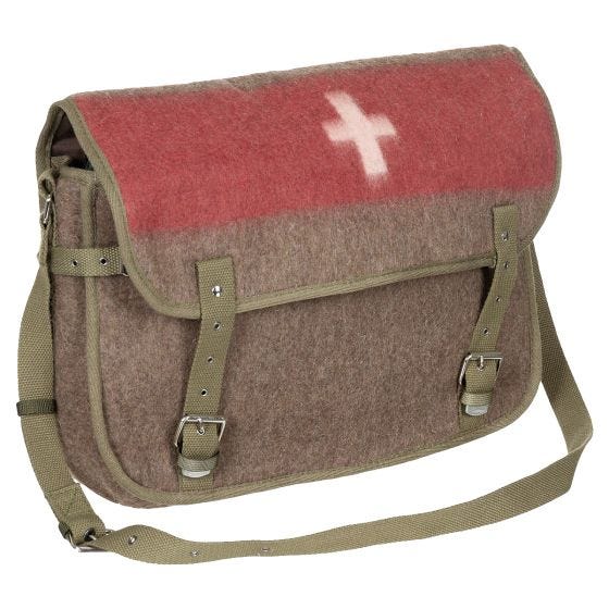 Torba na Ramię Pure Trash Swiss Faux Leather Straps Brązowa