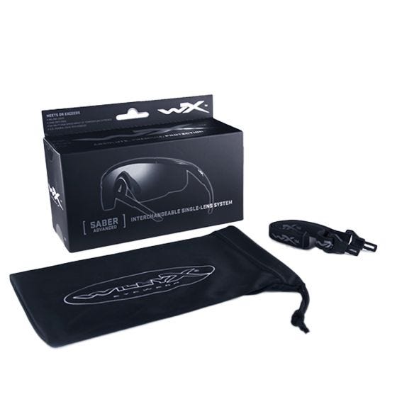 Okulary Taktyczne Wiley X Saber Advanced - Clear - Czarne