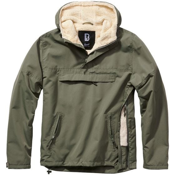 Kurtka Brandit Windbreaker Sherpa Oliwkowa