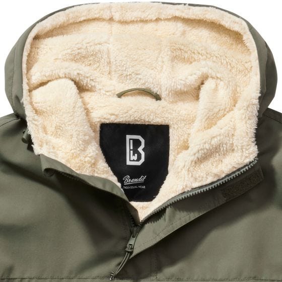 Kurtka Brandit Windbreaker Sherpa Oliwkowa