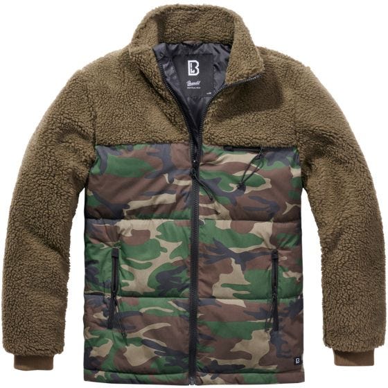 Kurtka Brandit Jackson Teddyfleece Oliwkowa / Woodland