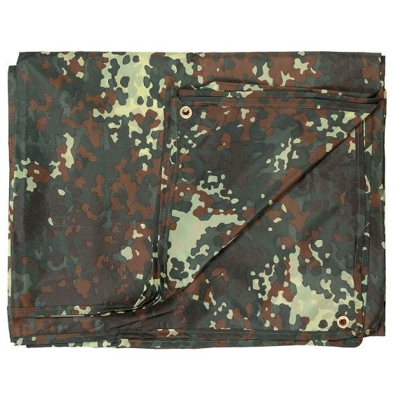 Płachta Biwakowa MFH Tarpaulin 'Tarp' 300x500cm Flecktarn