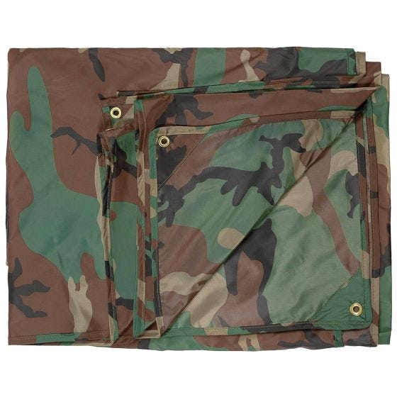 Płachta Biwakowa MFH Tarpaulin 'Tarp' 500x600cm Woodland