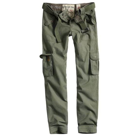 Spodnie Damskie Surplus Premium Slimmy - Oliwkowe