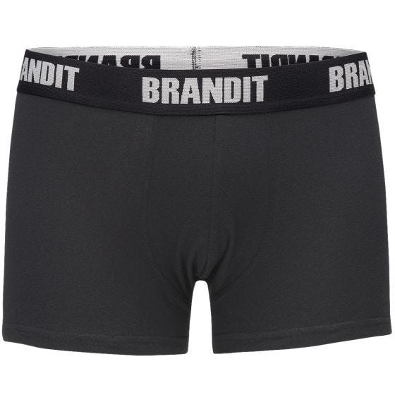 Bokserki Brandit Logo Dwupak Woodland / Czarne