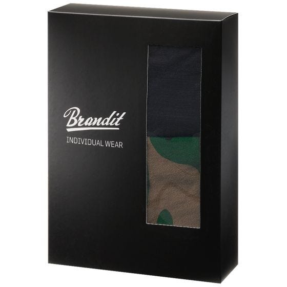 Bokserki Brandit Logo Dwupak Woodland / Czarne