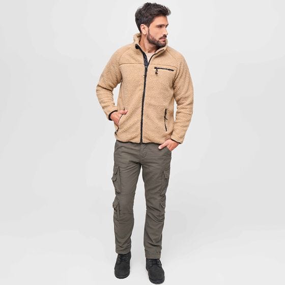 Kurtka Polarowa Brandit Teddyfleece Camel