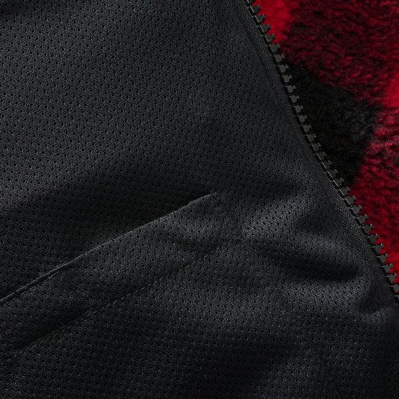 Kurtka Polarowa Brandit Teddyfleece Czerwono-Czarna