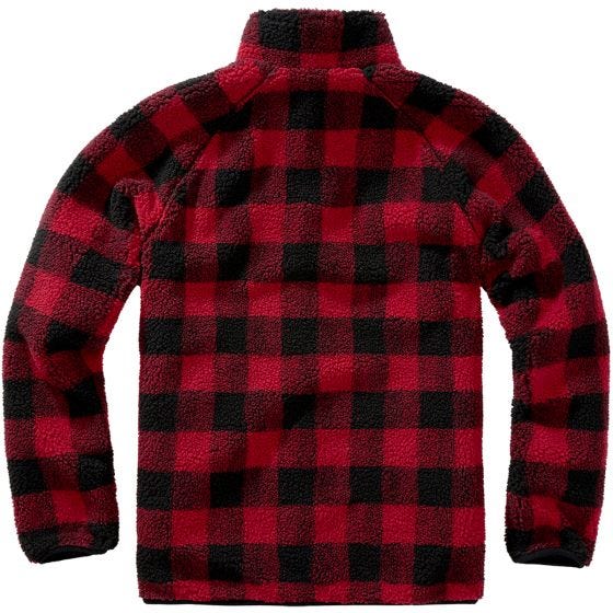 Kurtka Polarowa Brandit Teddyfleece Czerwono-Czarna