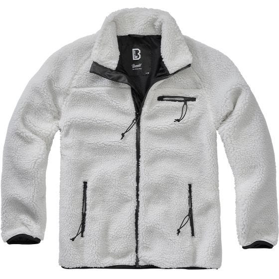Kurtka Polarowa Brandit Teddyfleece Biała