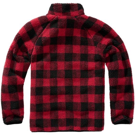 Polar Brandit Teddyfleece Troyer Czerwono-Czarny