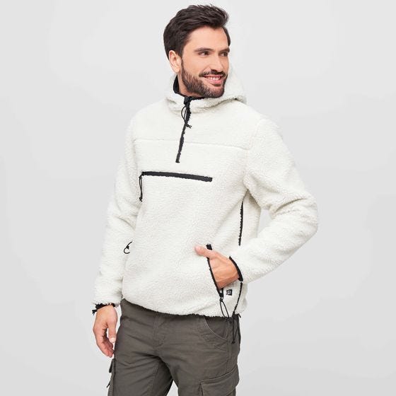 Polar Brandit Teddyfleece Worker Pullover Biały