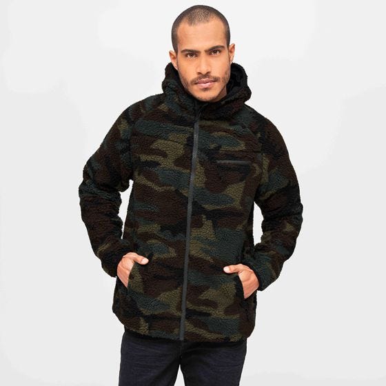 Kurtka Polarowa Brandit Teddyfleece Worker Woodland